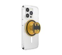 PopSockets Agarre de teléfono para MagSafe con soporte, soporte magnético, parte superior intercambiable, sujeción segura para fundas MagSafe de iPhone, agarre para teléfono y tablet, Batman - Símbolo