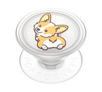 PopSockets Agarre para teléfono a Base de Plantas con Soporte expandible, Respetuoso con el medioambiente, diseño de Perro Corgi (Cheeky Corgi)