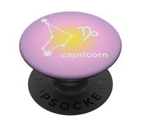 PopSockets - Agarre para teléfono con Signo del Zodiaco Capricornio PopSockets PopGrip Adhesivo