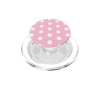 PopSockets - Agarre para teléfono, diseño de Lunares, Color Rosa y Blanco PopSockets PopGrip para MagSafe