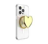 PopSockets Agarre para teléfono MagSafe con Soporte, Soporte magnético, Parte Superior Intercambiable, sujeción Segura para Fundas MagSafe de iPhone, Agarre para teléfono y Tableta, corazón esmaltado
