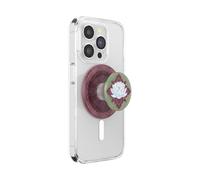 PopSockets Agarre Redondo para teléfono Compatible con MagSafe, Anillo Adaptador Incluido, Soporte para teléfono, Compatible con Carga inalámbrica. Bienvenido al Loto Blanco