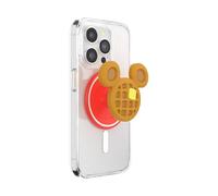 PopSockets Agarre Redondo para teléfono Compatible con MagSafe, Anillo Adaptador Incluido, Soporte para teléfono, Compatible con Carga inalámbrica, Mickey Waffle