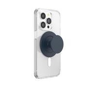 PopSockets Agarre Redondo para teléfono Compatible con MagSafe, con Anillo Adaptador, Soporte para teléfono, Compatible con Carga inalámbrica, Soft Touch (Azul Marino)