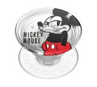 PopSockets: Agarre translúcido para teléfono con Soporte expandible, Enchufe Pop para teléfono, Mickey Smirk
