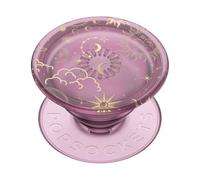 PopSockets Agarre translúcido para teléfono con Soporte expandible, PopSockets para teléfono, PopGrip translúcido - Malva Celestial