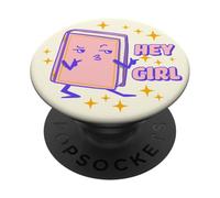 PopSockets Bookish - Soporte y Agarre para teléfono - Hey Girl PopSockets PopGrip Adhesivo