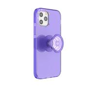 PopSockets - Carcasa para iPhone 12 y 12 Pro con asa y deslizamiento, carcasa de teléfono para iPhone 12 y 12 Pro - Purple Ice
