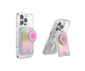 PopSockets Cartera Kick-out para MagSafe, Soporte Ajustable, Soporte magnético - Aura
