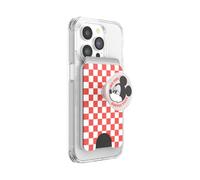 PopSockets Cartera para teléfono con Agarre expandible, Soporte para Tarjetas de teléfono, Compatible con Carga inalámbrica, Cartera Compatible con MagSafe, Cara de café de Mickey