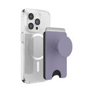 PopSockets Cartera para teléfono con Agarre expandible y Anillo Adaptador para MagSafe, Soporte para Tarjetas de teléfono, Compatible con Carga inalámbrica, Cartera Compatible con MagSafe - Dusk