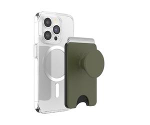 PopSockets Cartera para teléfono con Agarre expandible y Anillo Adaptador para MagSafe, Soporte para Tarjetas de teléfono, Compatible con Carga inalámbrica, Cartera Compatible con MagSafe, Fatiga