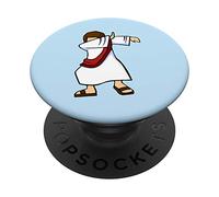 Popsockets- Dabbing Jesus Funny Christian Jesus Dab Dance PopGrip: Agarre intercambiable para Teléfonos y Tabletas
