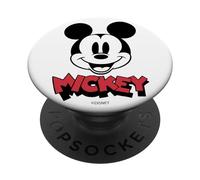 Popsockets- Disney Mickey And Friends Mickey Simple Text Portrait Agarre y Soporte para Teléfonos y Tabletas