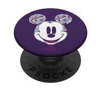 Popsockets- Disney Year of the Mouse Floral Mickey on Purple Agarre y Soporte para Teléfonos y Tabletas