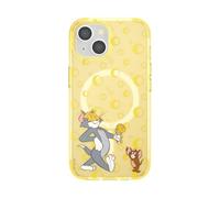 PopSockets Funda para iPhone 15 Compatible con MagSafe, Funda para iPhone 15, Compatible con Carga inalámbrica, Solo Funda, Cheese Please