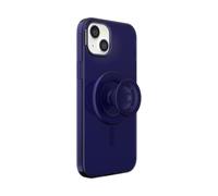 PopSockets Funda para iPhone 15 Plus con Agarre y Deslizamiento para teléfono Compatible con MagSafe, Funda de teléfono para iPhone 15 Plus, Compatible con Carga inalámbrica, Azul Marino francés
