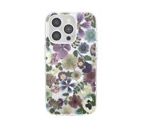 PopSockets Funda para iPhone 15 Pro Compatible con MagSafe, Funda para iPhone 15 Pro, Compatible con Carga inalámbrica, Solo Funda, Flores prensadas