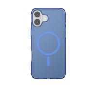 PopSockets Funda para iPhone 16 Plus Compatible con MagSafe, Funda para iPhone 16 Plus, Compatible con Carga inalámbrica, Solo Funda, Color Azul Vermeer