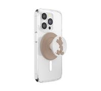 PopSockets Mango Redondo para teléfono Compatible con MagSafe, Anillo Adaptador Incluido, Soporte para teléfono, Carga inalámbrica Compatible - PopOut Latte Mickey Grip