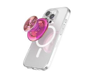 PopSockets Phone Grip for MagSafe, Secure Magnetic Phone Grip & Stand, Hands-Free Kickstand, Wireless Charging Compatible - Ripple Iridescent Absinthe