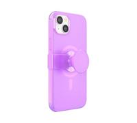 PopSockets: PopCase PlantCore para MagSafe - Funda a base de plantas para iPhone 14 Plus con un Soporte y Agarre Deslizante PopGrip Slide con Top Intercambiable - Pink Opalescent