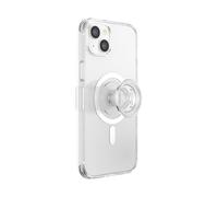 PopSockets: PopCase PlantCore para MagSafe - Funda a Base de Plantas para iPhone 14 Plus con un Soporte y Agarre Deslizante PopGrip Slide con Top Intercambiable - Clear