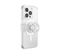 PopSockets: PopCase PlantCore para MagSafe - Funda a Base de Plantas para iPhone 14 Pro con un Soporte y Agarre Deslizante PopGrip Slide con Top Intercambiable - Clear
