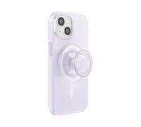 PopSockets: PopCase PlantCore para MagSafe - Funda a base de plantas para iPhone 15 con PopGrip Compatible Con MagSafe - Soporte y Agarre Para Teléfono Con Top Intercambiable - Opalescent Clear