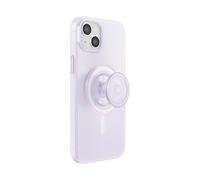 PopSockets: PopCase PlantCore para MagSafe - Funda a base de plantas para iPhone 15 Plus con PopGrip Compatible Con MagSafe - Agarre Para Teléfono Con Top Intercambiable - Opalescent Clear