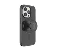 PopSockets: PopCase PlantCore para MagSafe - Funda a Base de Plantas para iPhone 15 Pro con PopGrip Compatible con MagSafe - Soporte y Agarre para Teléfono con Top Intercambiable - Black Translucent