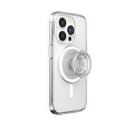 PopSockets: PopCase PlantCore para MagSafe - Funda a Base de Plantas para iPhone 15 Pro con PopGrip Compatible con MagSafe - Soporte y Agarre para Teléfono con Top Intercambiable - Clear