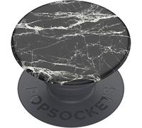 PopSockets: PopGrip Basic - Soporte y Agarre para Teléfonos Móviles y Tablets [Top No Intercambiable] - Mod Marble Black
