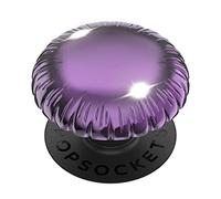 PopSockets: PopGrip con parte superior intercambiable para teléfonos y tabletas, globo metálico morado
