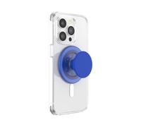 PopSockets: PopGrip Round para MagSafe - Anillo Adaptador para MagSafe Incluido - Soporte y Agarre para Teléfonos Móviles y Carcasas con un Top Intercambiable - PopOut Basic Cobalt