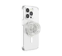 PopSockets: PopGrip para MagSafe - Soporte y Agarre para Teléfonos Móviles y Carcasas con un Top Intercambiable - Anillo Adaptador para MagSafe Incluido - Clear Glitter