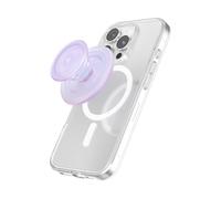 PopSockets: PopGrip para MagSafe - Soporte y Agarre para Teléfonos Móviles y Carcasas con un Top Intercambiable - Anillo Adaptador para MagSafe Incluido - Opalescent Clear