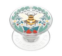 PopSockets: PopGrip Plant - Soporte y Agarre Extensibles Hechos de Materiales Vegetales con un PopTop Intercambiable para Smartphones y Tabletas - Translucent Bee Boho