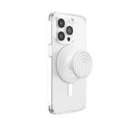 PopSockets: PopGrip Round para MagSafe - Anillo Adaptador para MagSafe Incluido - Soporte y Agarre para Teléfonos Móviles y Carcasas con un Top Intercambiable - PopOut Curves Coconut Creme