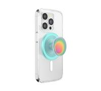 PopSockets: PopGrip Round para MagSafe - Anillo Adaptador para MagSafe Incluido - Soporte y Agarre para Teléfonos Móviles y Carcasas con un Top Intercambiable - Boca Aura