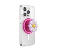 PopSockets: PopGrip Round para MagSafe - Anillo Adaptador para MagSafe Incluido - Soporte y Agarre para Teléfonos Móviles y Carcasas con un Top Intercambiable - Doodle Daisy Boca