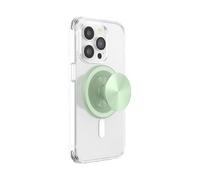 PopSockets: PopGrip Round para MagSafe - Anillo Adaptador para MagSafe Incluido - Soporte y Agarre para Teléfonos Móviles y Carcasas con un Top Intercambiable - Aluminum Honeydew