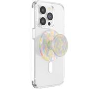 PopSockets: PopGrip Round para MagSafe - Anillo Adaptador para MagSafe Incluido - Soporte y Agarre para Teléfonos Móviles y Carcasas con un Top Intercambiable - Rainbow Glass