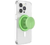 PopSockets: PopGrip Round para MagSafe - Anillo Adaptador para MagSafe Incluido - Soporte y Agarre para Teléfonos Móviles y Carcasas con un Top Intercambiable - PopOut Curves Matcha Dew