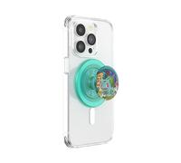 PopSockets: PopGrip Round para MagSafe - Anillo Adaptador para MagSafe Incluido - Soporte y Agarre para Teléfonos Móviles y Carcasas con un Top Intercambiable - Pokémon - Bulbasaur Mint