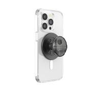 PopSockets: PopGrip Round para MagSafe - Anillo Adaptador para MagSafe Incluido - Soporte y Agarre para Teléfonos Móviles y Carcasas con un Top Intercambiable - Death Star Dimensional (Metal)