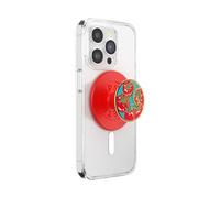 PopSockets: PopGrip Round para MagSafe - Anillo Adaptador para MagSafe Incluido - Soporte y Agarre para Teléfonos Móviles y Carcasas con un Top Intercambiable - Tomato Rosso