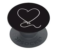 PopSockets PopGrip Soporte extensible y agarre para smartphones y tablets | Soporte para dedos Basic Heart Balloon