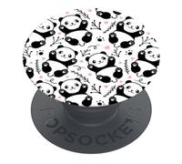 PopSockets PopGrip - Soporte extensible y agarre para smartphones y tablets | Soporte para dedos Basic Panda Boom