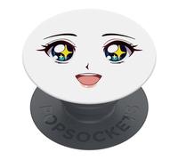 PopSockets PopGrip - Soporte extensible y agarre para smartphones y tablets | Soporte para dedos Basic Sparkle Eyes